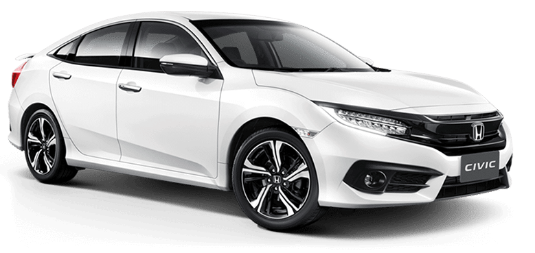 White Honda Civic Cabzone Fleet